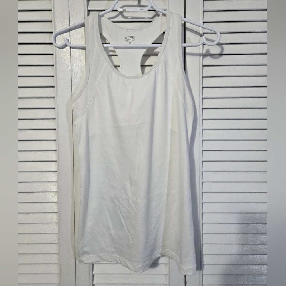 🟢 NWOT White Champion Women's Tank Top With Bra